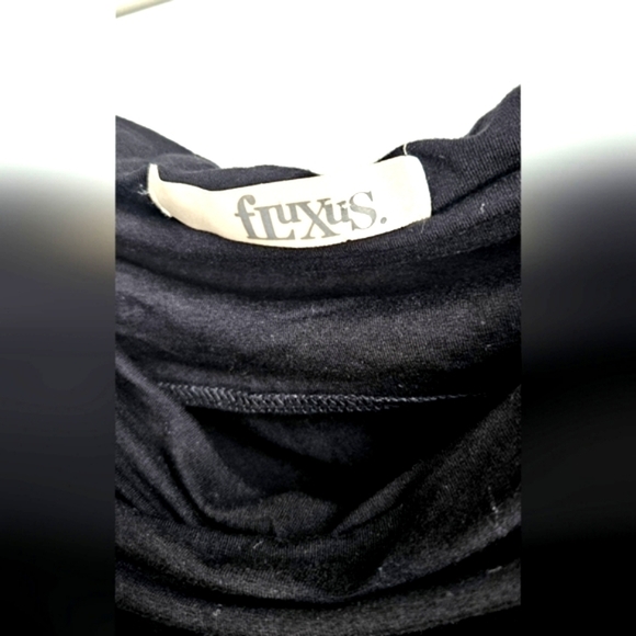 🟢3/$19🟢 Fluxus Bodycon LBD Little Black Dress Cowl Front Size Small - Picture 5 of 5